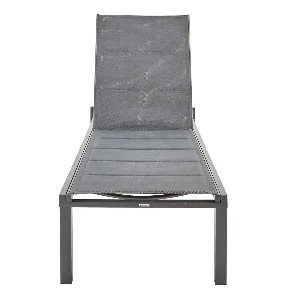 Шезлонг Naterial Aquila II 200x36x75 см алюминий/текстилен серый 84494100 STLM-2204471  - Вид №3