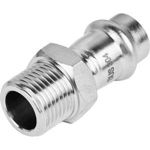 Муфта переходная Rommer 1/2"x15 мм ВПр-НР нержавеющая сталь