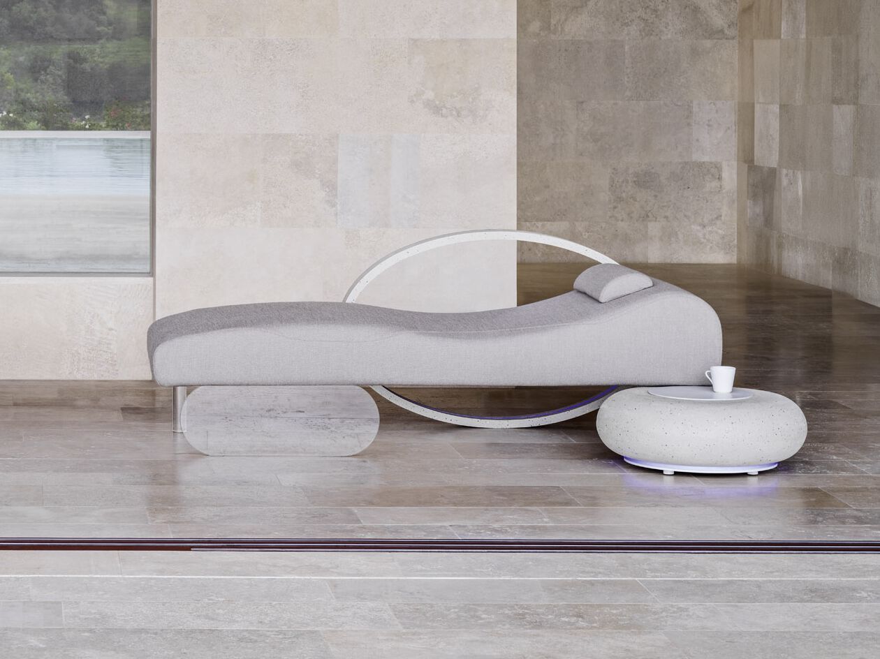 Фиксированная тканевая кровать с хромотерапией Varaschin WELLNESS THERAPY ARCH-00063555