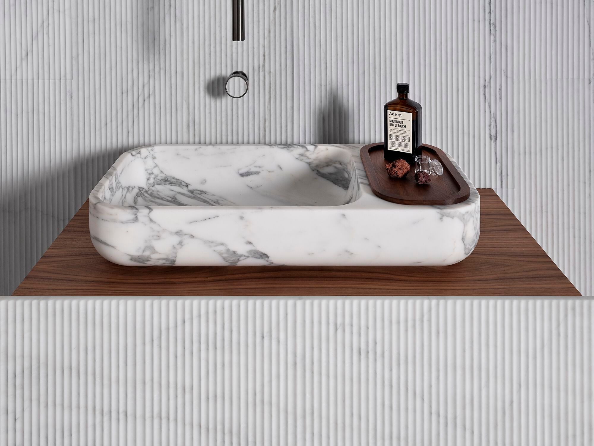 Прямоугольная мраморная столешница LUCE DI CARRARA Monolithos ARCH-00059594 - Вид №1