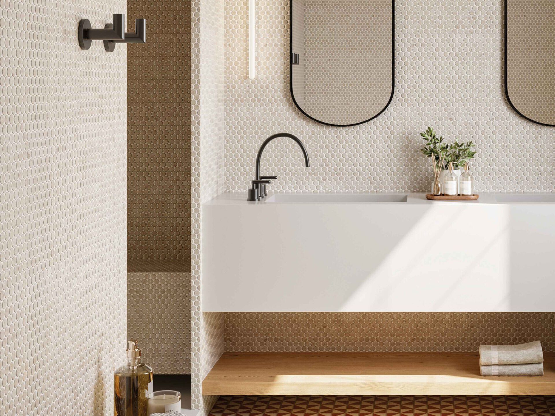 Стеклянная мозаика Onix Penny Normatech ARCH-00117995 - Вид №2