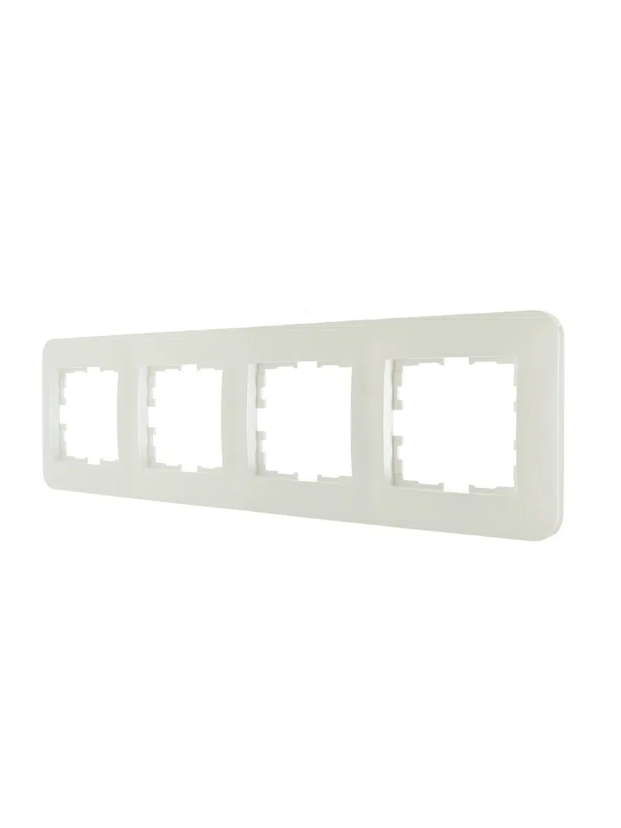 ASTI Рамка 4-ая горизонтальная б/вст крем LEZARD 7081-0300-149 - Вид №3