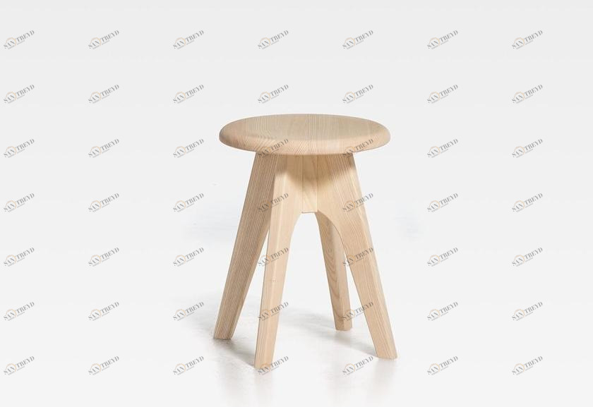 SIPA Низкий деревянный табурет Tommy sun-id-1406457