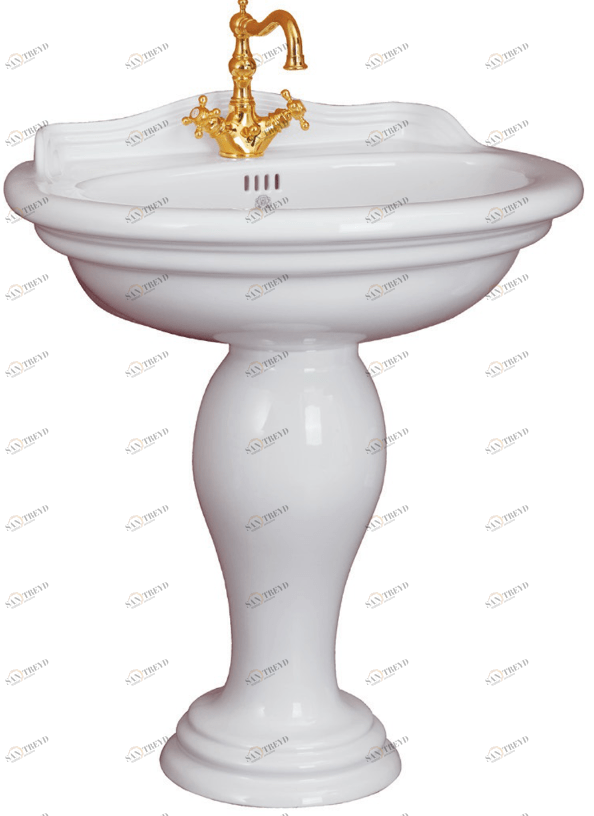 ML.MLD-25.773.BI Подвесная раковина настенная круглая Migliore  белая 