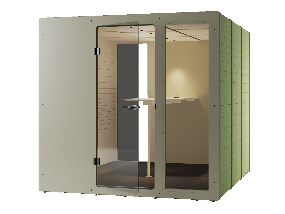 Акустическая офисная кабина со встроенным освещением IMPACT ACOUSTIC® CHATPOD 1200 HIGH TOP ARCH-00110258