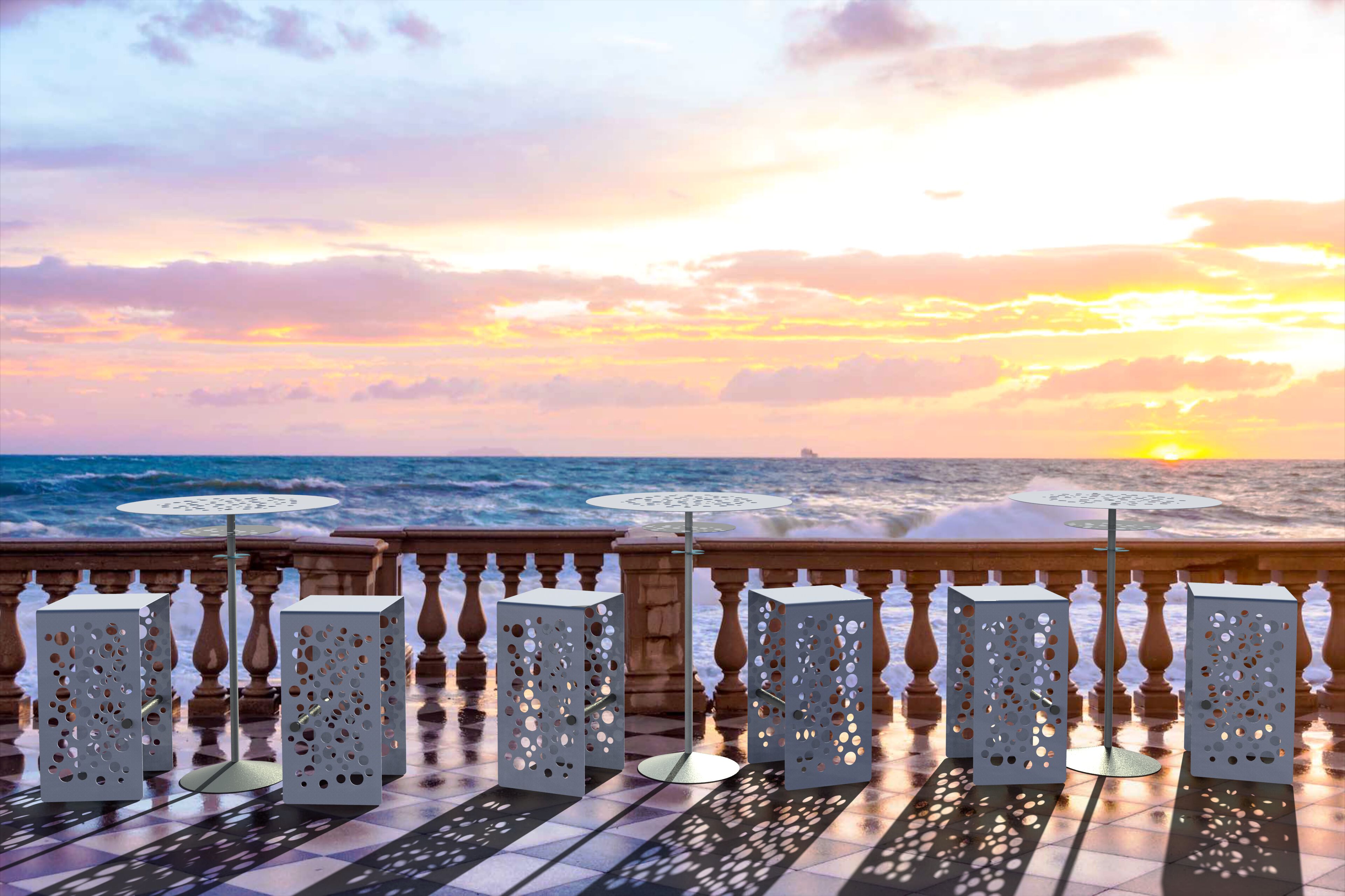 Наружное сиденье из листового металла CITYSì Levante ARCH-00074803 - Вид №5