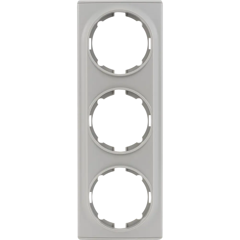 Рамка Florence OneKeyElectro на 3 поста в сером цвете 82127047 STLM-0019932