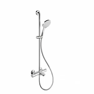 CRITE103 Внешний термостатический смеситель для ванны "Cold Touch" с ручкой из АБС-пластика, ручным душем с защитой от накипи ø 13 см со скользящей рейкой и гибким шлангом LONG LIFE Cristina Rubinetterie