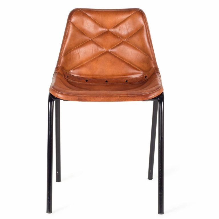080648 Кожаный коричневый стул Francisco Segarra Mews Santreyd - Вид №1