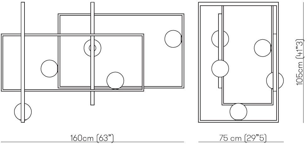 VeniceM Led потолочный светильник из латуни с диммером Mondrian sun-id-1423199 - Вид №6
