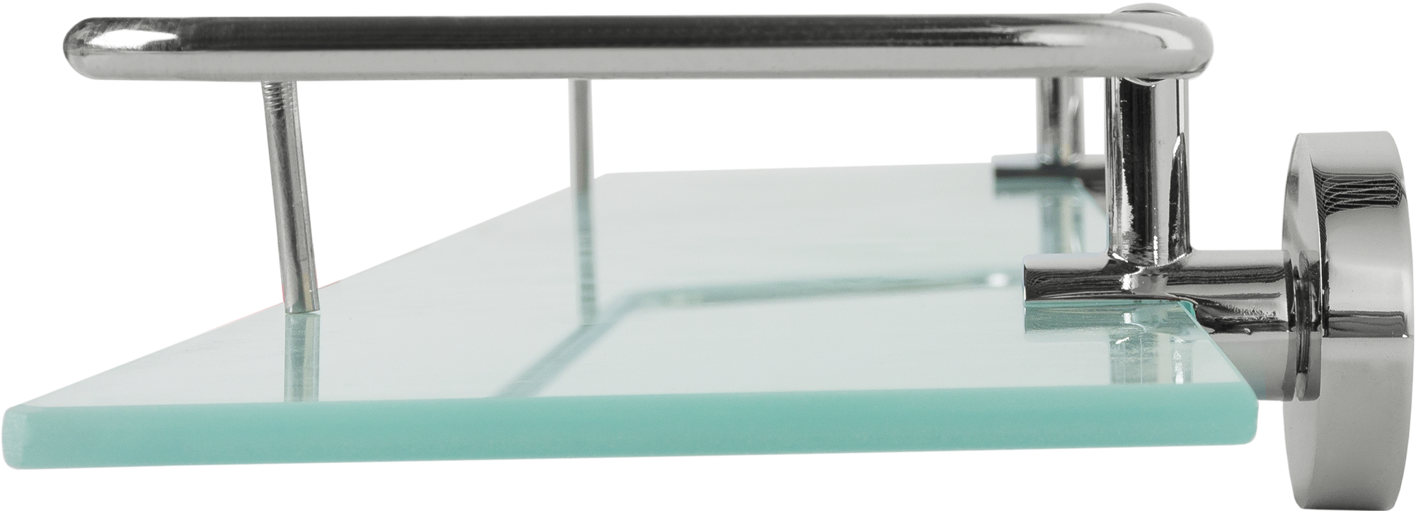 Стеклянная полка MR PENGUIN для ванной с хромированным бортиком 14254351 STLM-0004643 - Вид №2