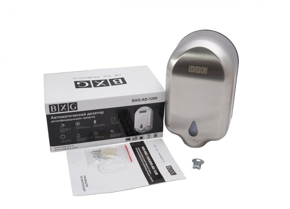BXG-AD-1200 - сенсорный диспенсер для дезинфицирующих средств BXG  - Вид №3