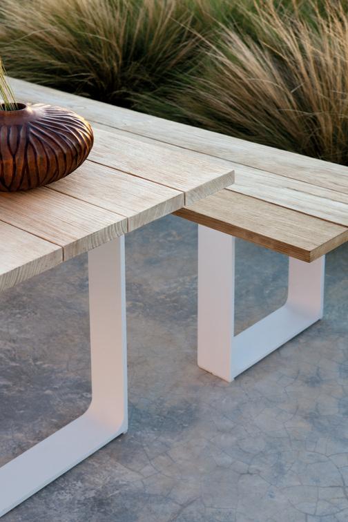 MNST242 Обеденный стол pwi white f8 212,5см x 107см Manutti Prato - Вид №4