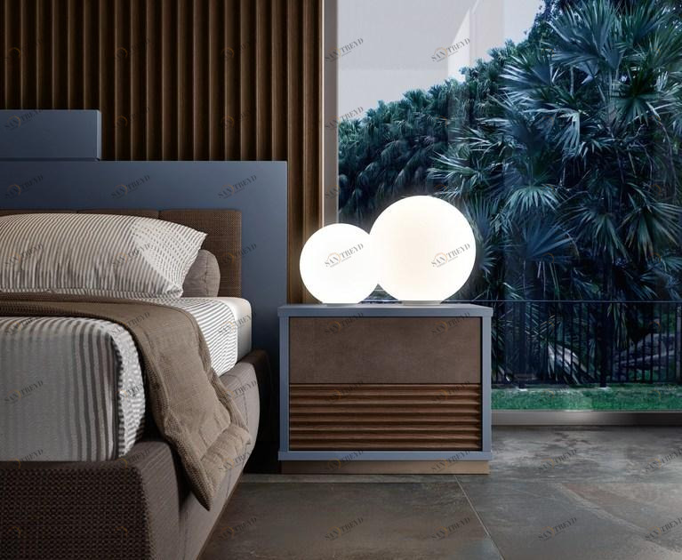 Caroti Прикроватная тумбочка из лакированной древесины с ящиками Concept 43 stylo