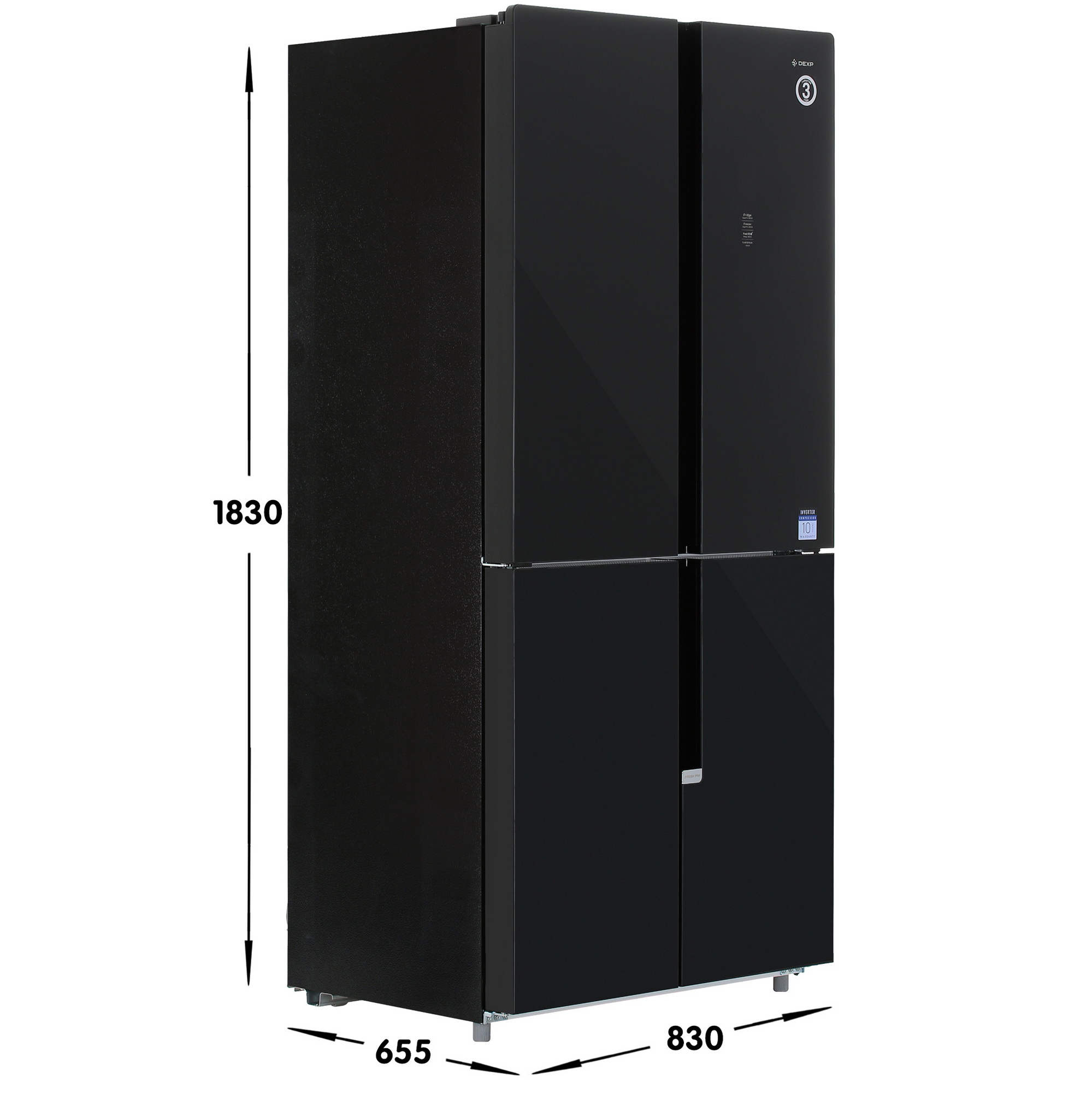 5426537 Холодильник многодверный   DEXP MCr4-43AKA черный STDN-0087540 - Вид №6