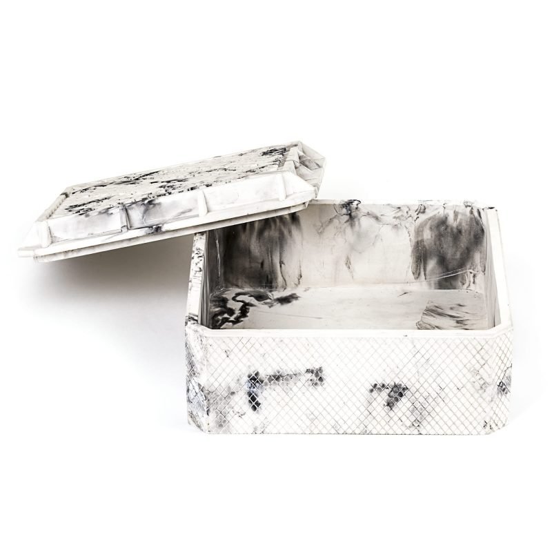 Шкатулка из бетона 28,3х28,3 см серая Cover SELETTI  00-3882483 Серый  - Вид №5