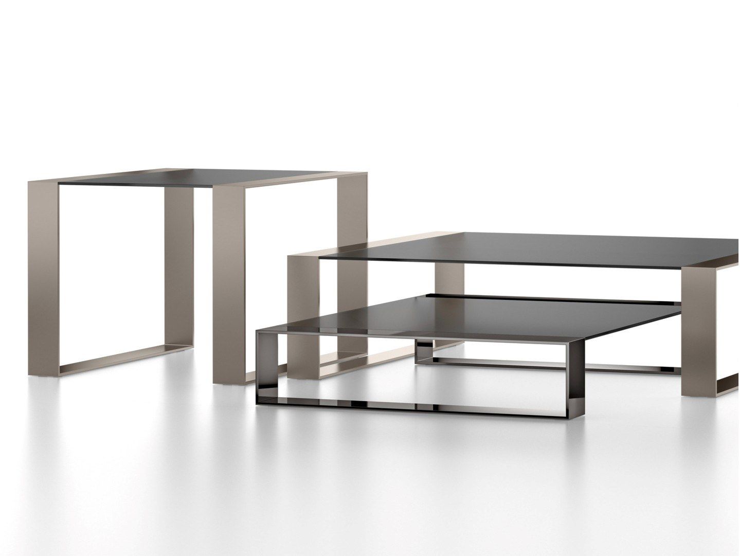 Журнальный столик из стали и хрусталя F.lli Orsenigo Кольцо ARCH-00104132 - Вид №1