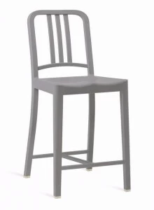 Emeco Высокий табурет из переработанного пластика со спинкой 111 navy®