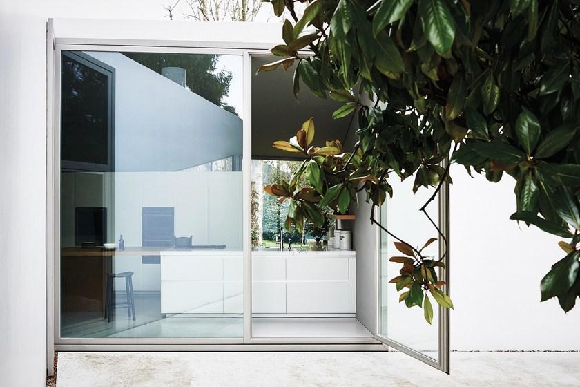 Cesar Модульная кухня из травленого стекла и дуба с островом Maxima 2.2 sun-id-1415875 - Вид №8