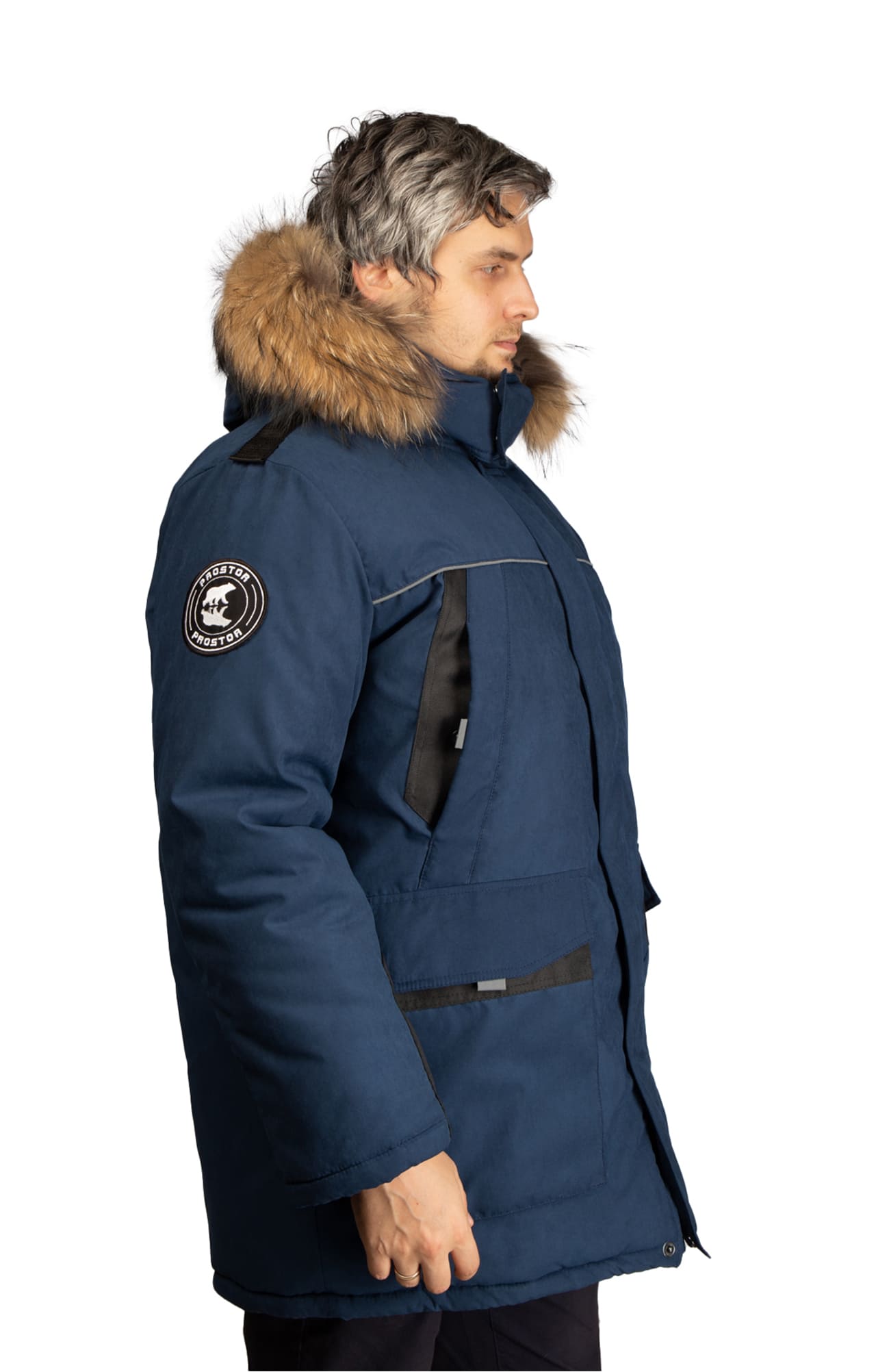 5035749 Куртка "Простор" утепленная темно-синяя  Зимняя спецодежда  размер 56-58/182-188  - Вид №10