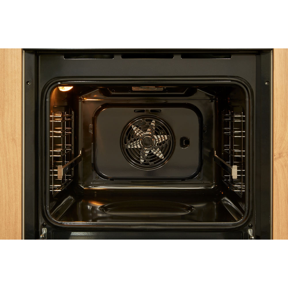 FA5 841 JH BL HA 59.5x59.5x55.1 см, 9 программ, дисплей, очистка паром, откидной гриль, телескопические направляющие на одном уровне, 71л, черный Hotpoint-Ariston Santreyd  - Вид №4