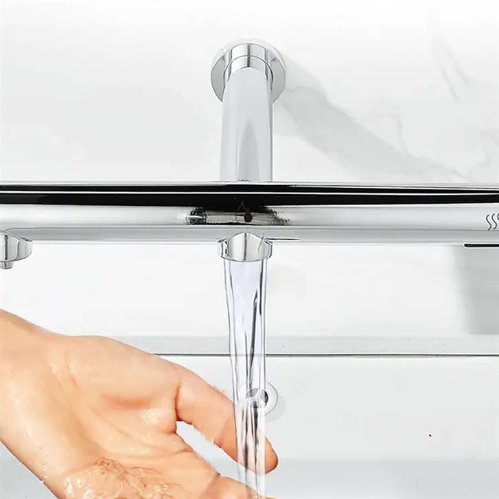 Инфракрасный кран для общественных туалетов с воздушными полотенцами Fontana Showers синий Синий ARCH-00046690 - Вид №1
