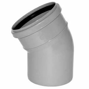 Отвод ПВХ канализационная D110мм 30 градусов