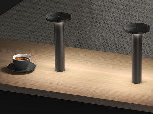 Алюминиевая светодиодная настольная лампа с батарейным питанием