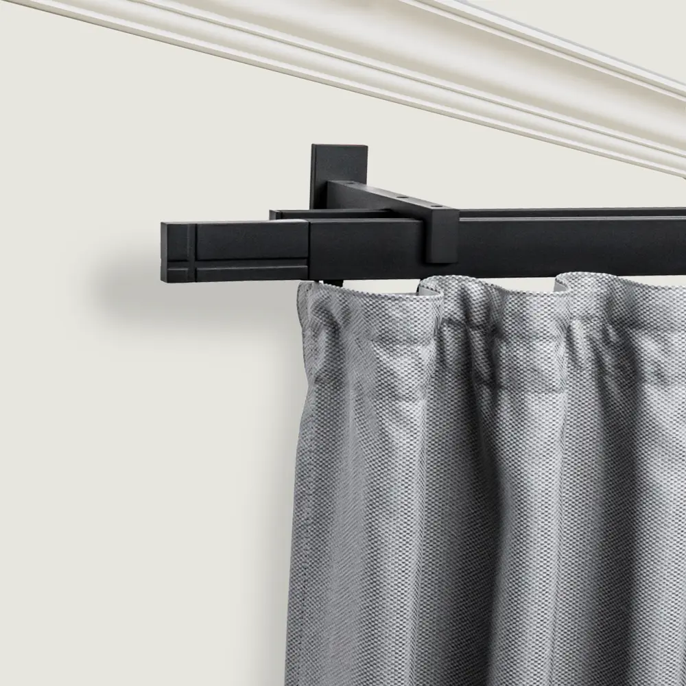 Профиль для карниза Хайтек 240 см алюминий цвет черный ARTTEX STLM-2170237 - Вид №1