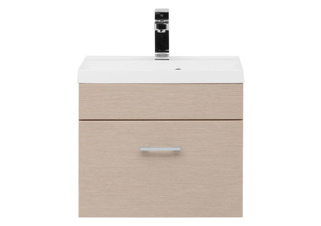 Тумба с раковиной Aquanet Нота NEW 50 светлый дуб 0015909200204095 - Вид №2