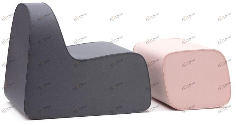 HEY-SIGN Кресло из войлока с подставкой для ног sun-id-1431822