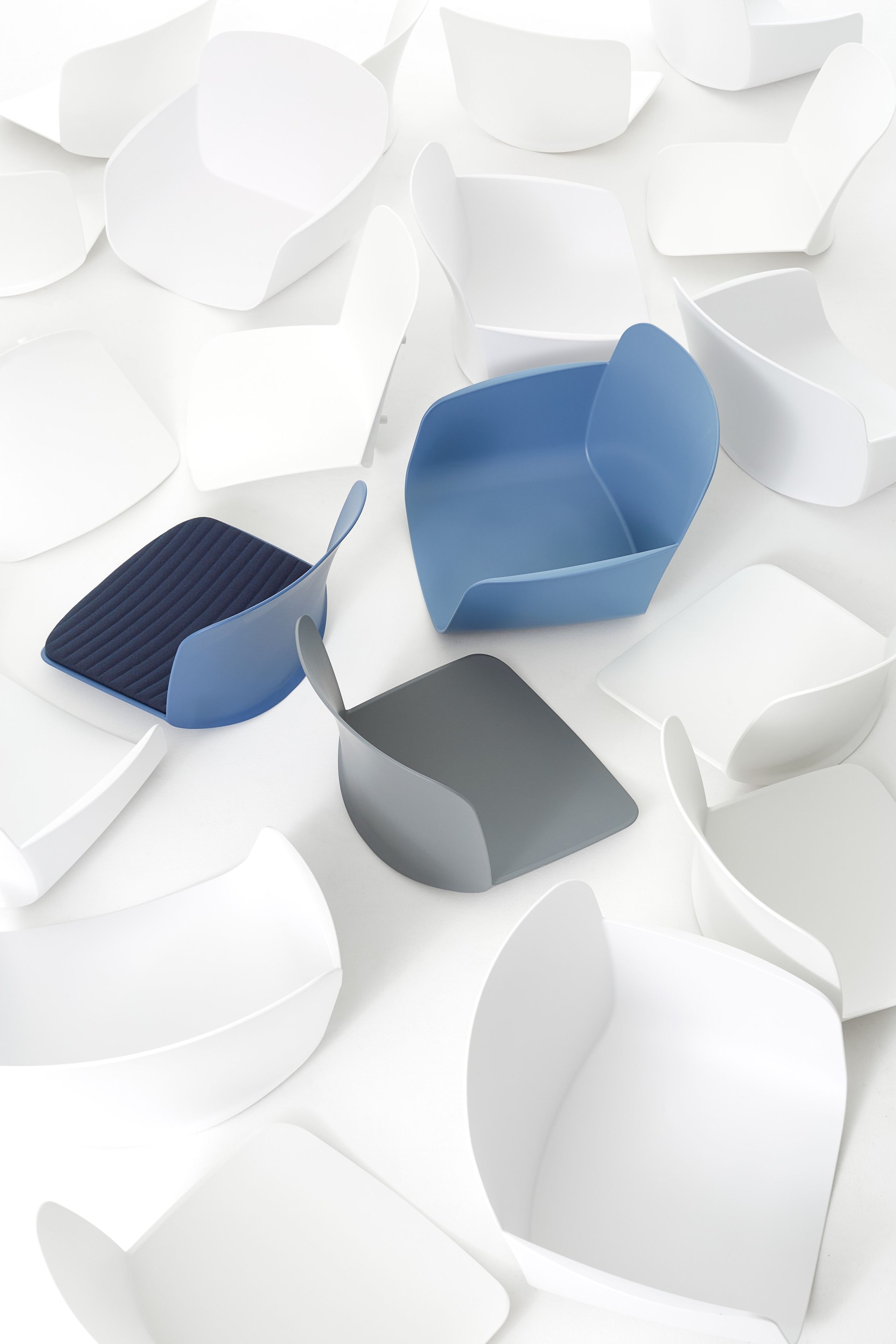 Офисное кресло из полипропилена с 5 спицами VAGHI свободный стул ARCH-00129259 - Вид №2