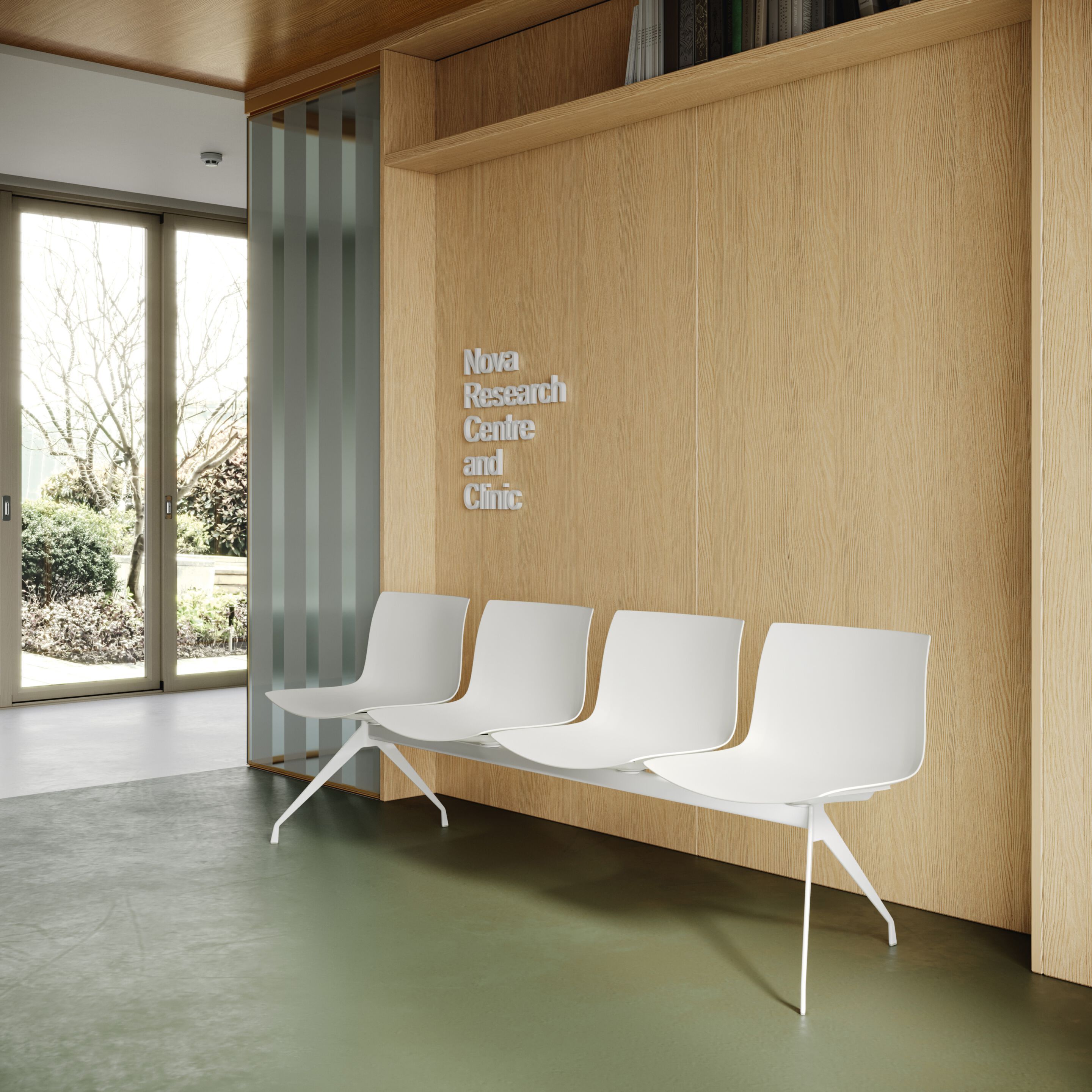 Сиденье на полипропиленовом стержне Arper CATIFA (RE) BENCH ARCH-00139946 - Вид №3