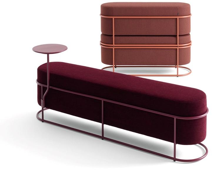 COR Мягкая скамья из ткани Drop sun-id-1507897 - Вид №2