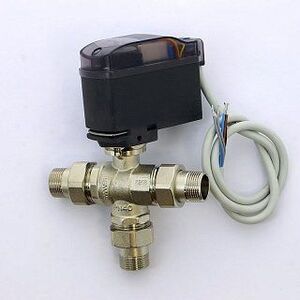 Кран сгон НН 1/2" 3-ходовой с сервоприводом MODULO COMPACT EMMETI