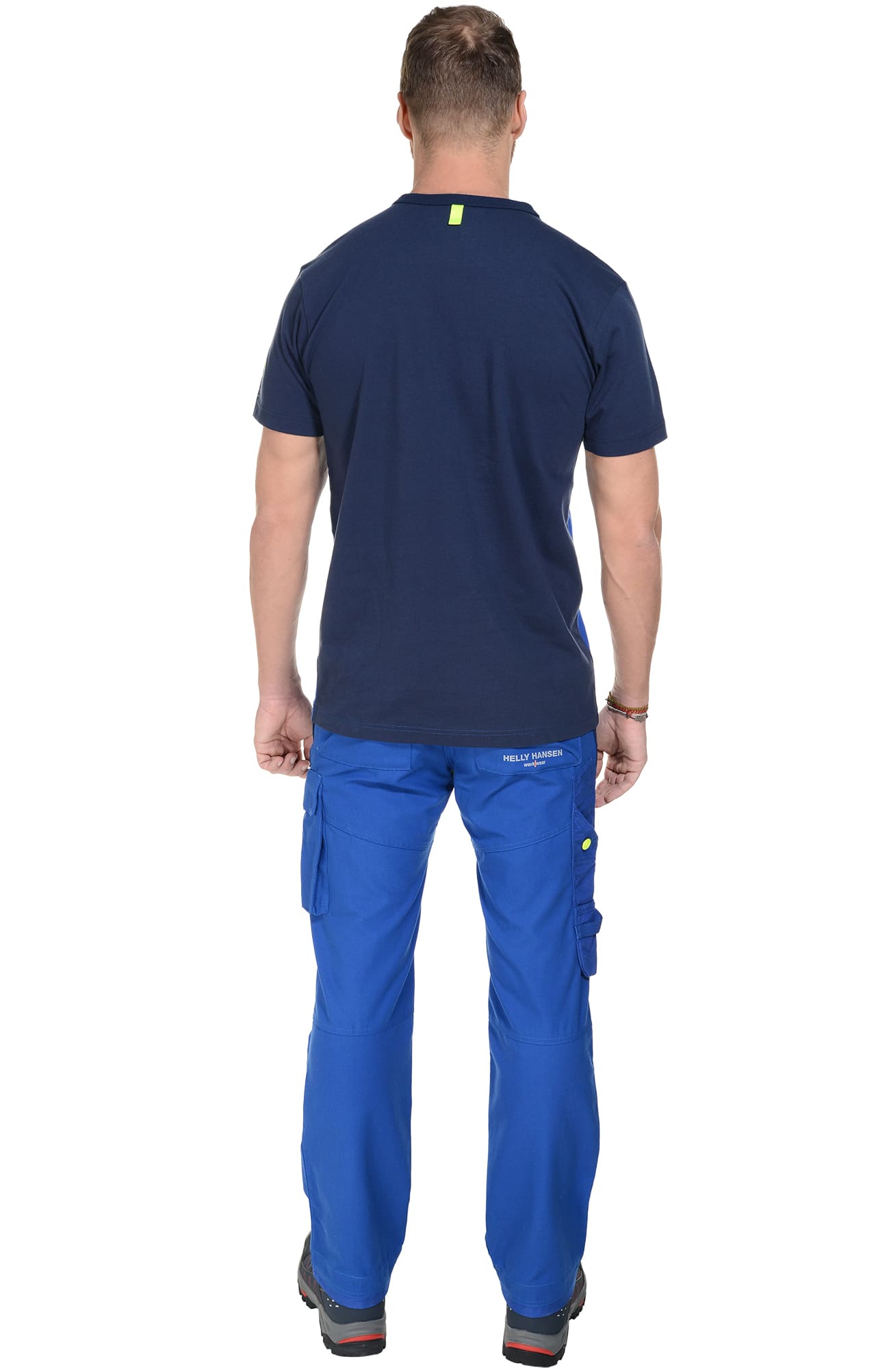 4957372 Футболка  темно-синяя с васильком Helly Hansen Work Wear AKER  Толстовки, рубашки, футболки, тенниски  размер XXXL  - Вид №5