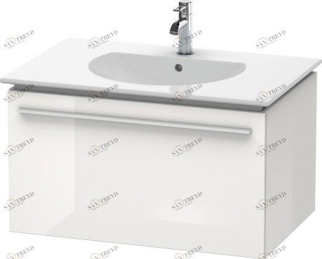 XL606202222 Тумбочка подвесная X-Large #XL6062 800 x 522 мм Белый глянцевый декор Duravit