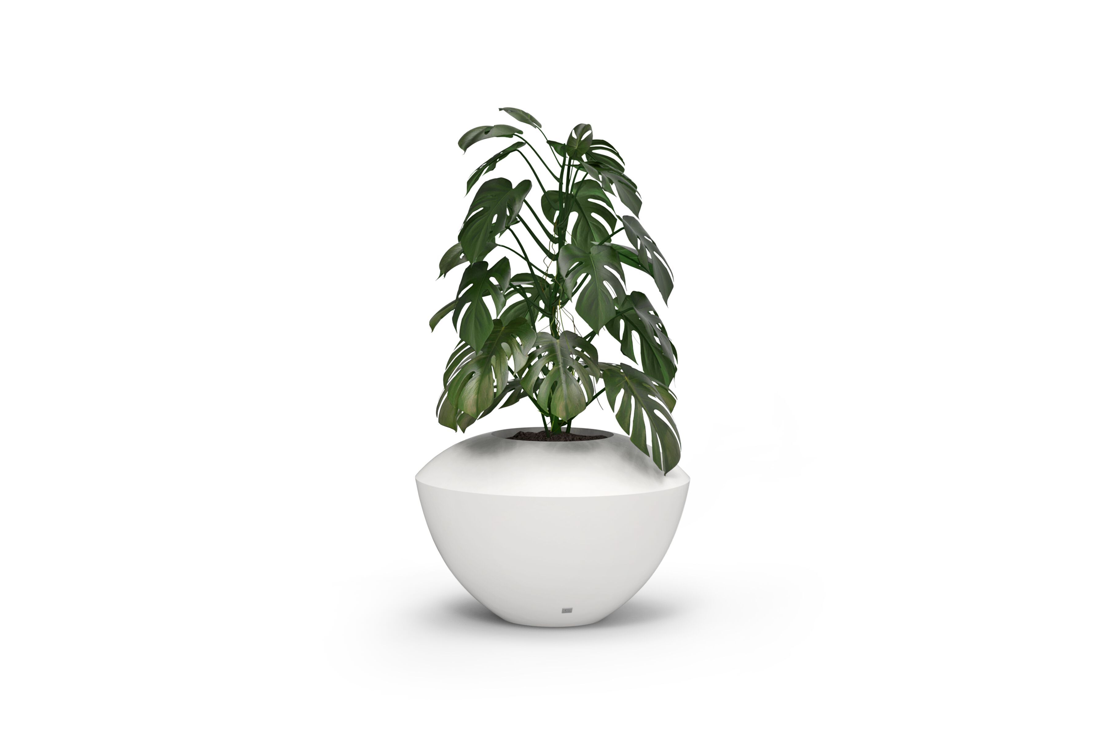 Круглый садовый горшок из стекловолокна GANSK SPIN ARCH-00106017 - Вид №3