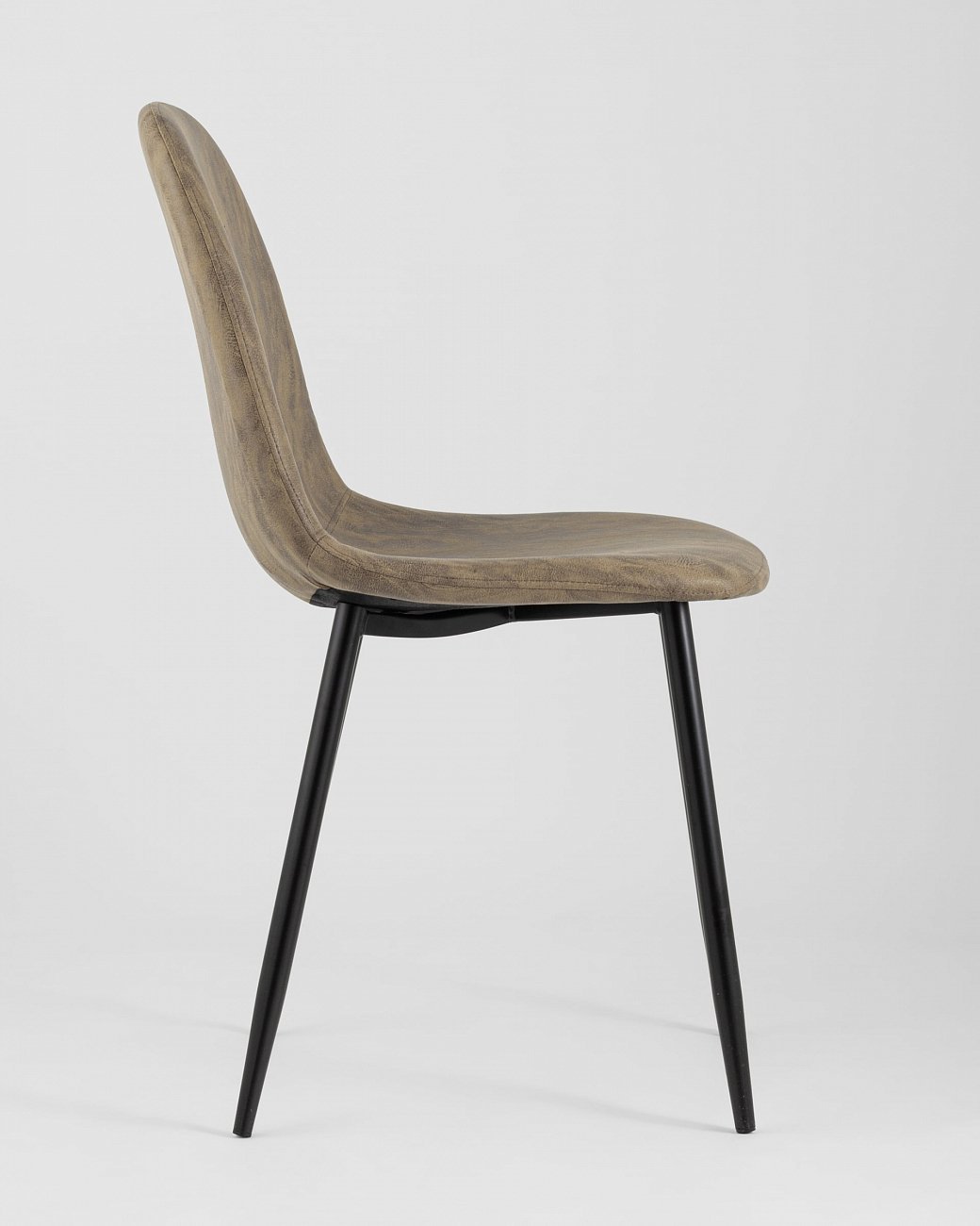 Стул со спинкой коричневый из замши "Валенсия" STOOL GROUP ДИЗАЙНЕРСКИЕ, ИНТЕРЬЕРНЫЕ 00-3946145 Коричневый  - Вид №3