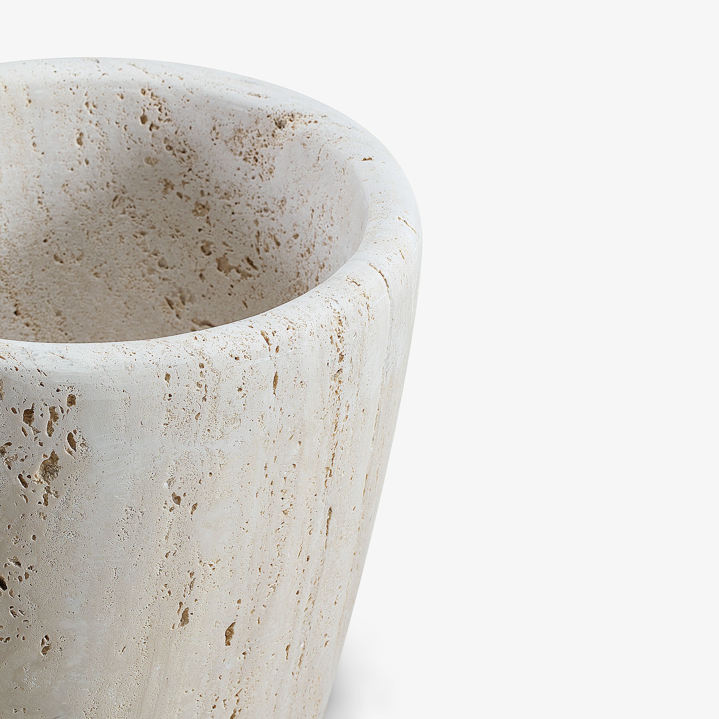 Травертин круглый садовый горшок VELTHA® Atrium ARCH-00151490 - Вид №5