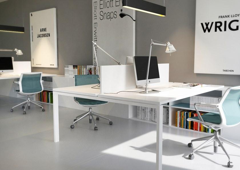 Elitable Стол из лакированного дерева с системой прокладки кабелей Eco sun-id-1462378 - Вид №10