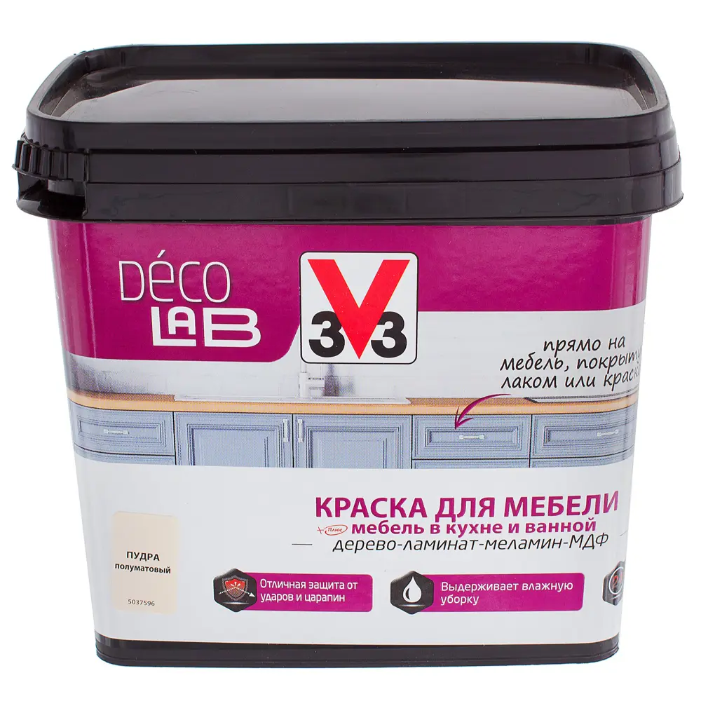 Краска для мебели V33 Decolab цвет пудра 0.75 л STLM-2175665 - Вид №2