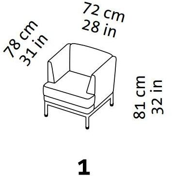 brühl Кресло из ткани с подлокотниками на колесиках Carousel sun-id-1465710 - Вид №6