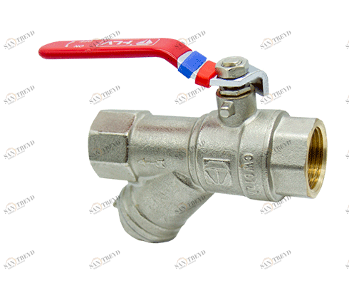 HLV-101292.№.01 Кран шаровой HLV Optima с фильтром 