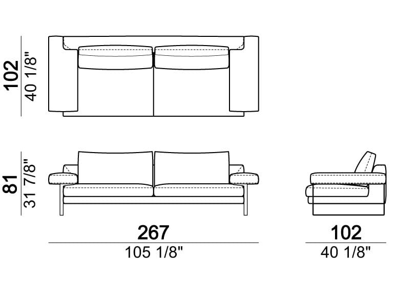 2-местный тканевый диван Arketipo EGO ARCH-00055761 - Вид №4
