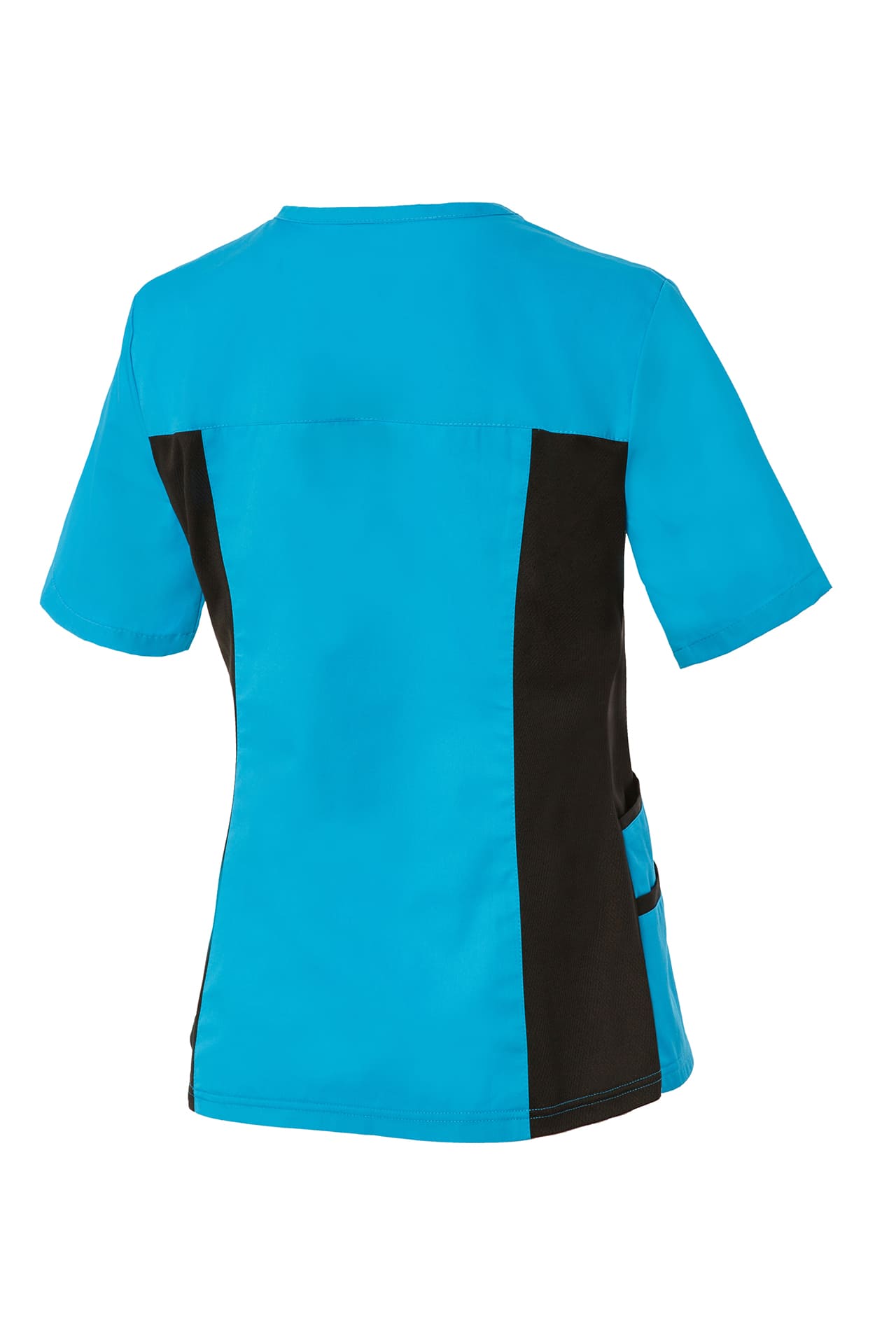 5048425 Блуза ОРИОН женская бирюза-черная  Медицинская одежда  размер 64-66/170-176 Спецодежда  - Вид №1