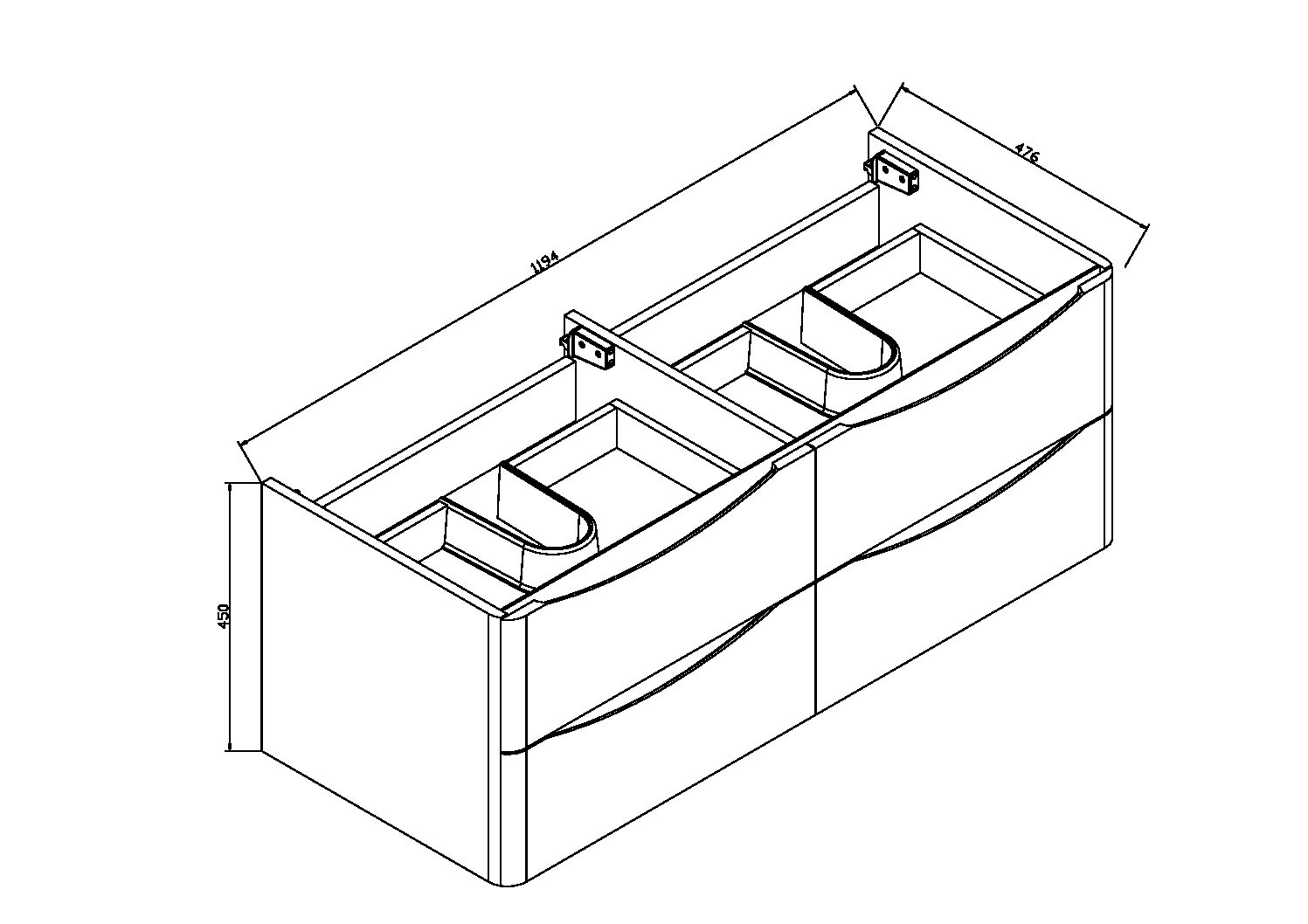 VMC-1R120WO База под раковину Vincea Roberta Santreyd - Вид №4
