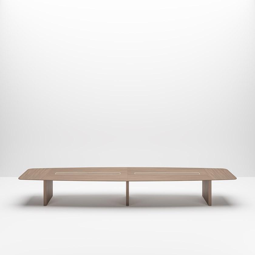 PROF Прямоугольный стол для совещаний с системой управления кабелями Slim sun-id-1395706 - Вид №7