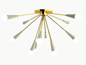 Металлический светодиодный потолочный светильник