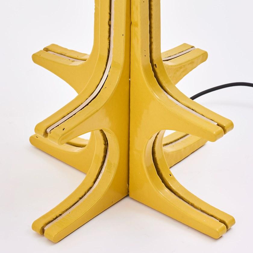 Paolo Castelli Настольная лампа из керамики и конопли Kaala Ill.kaal.100  - Вид №3